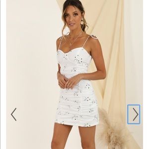 Where You Are Dress in White Floral